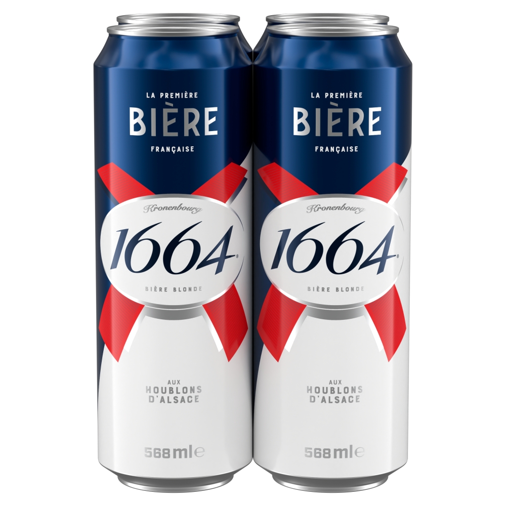 1664 Biere Lager Beer Cans 4 x 568ml