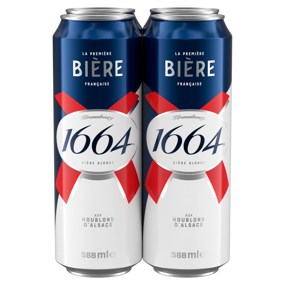 1664 Biere Lager Beer Cans 4 x 568ml