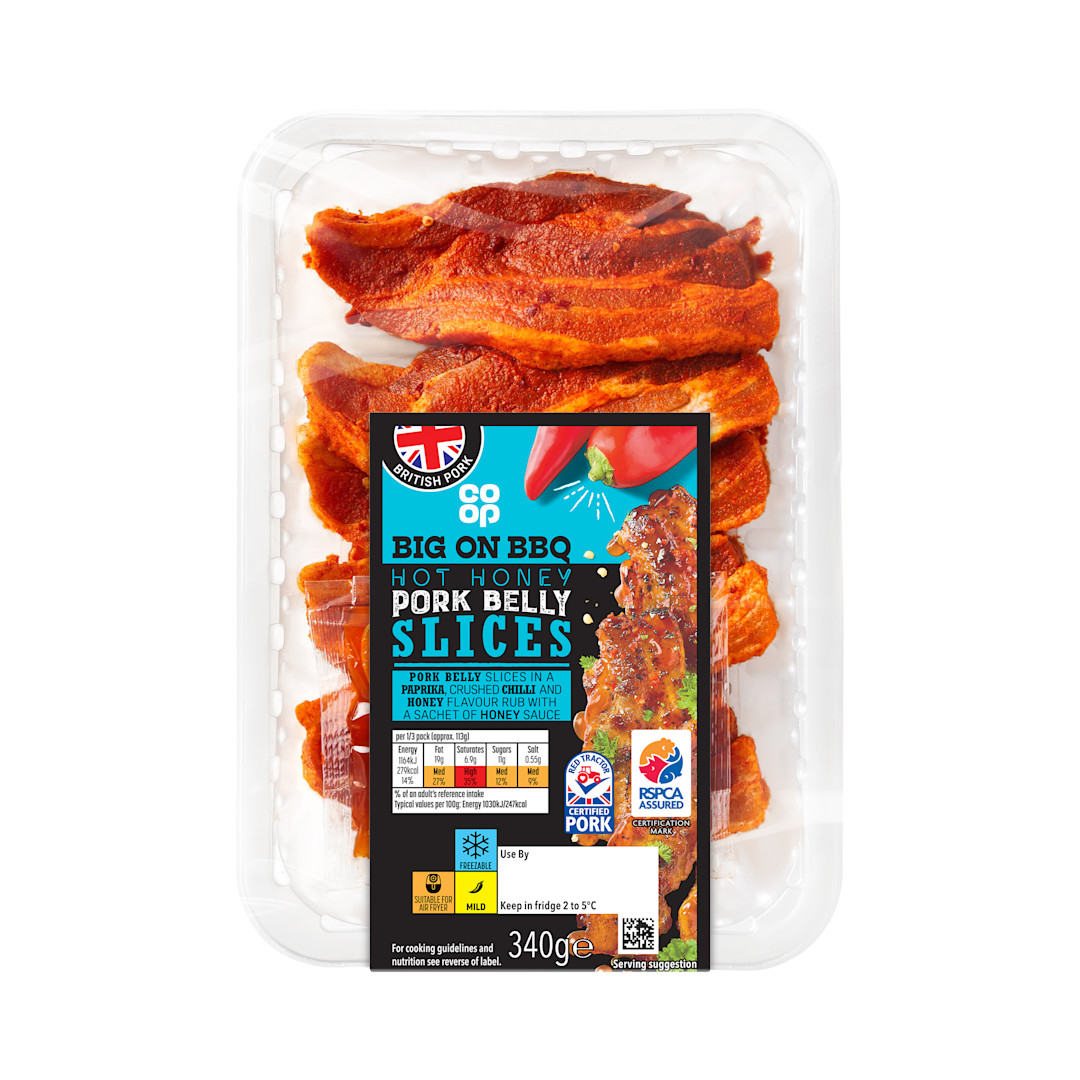 Co-op Hot Honey Pork Belly Slices 340g