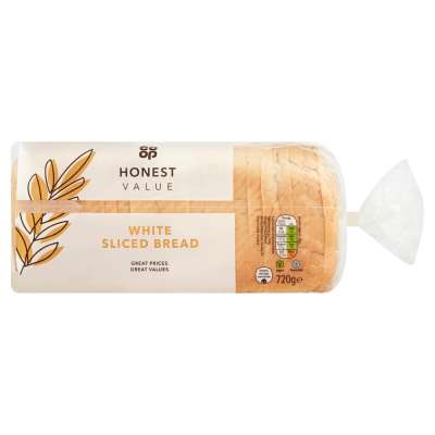 Co-op Honest Value White Bread 720g