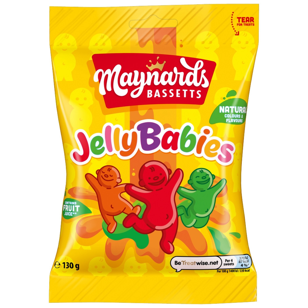 Maynards Bassetts Jelly Babies 130g