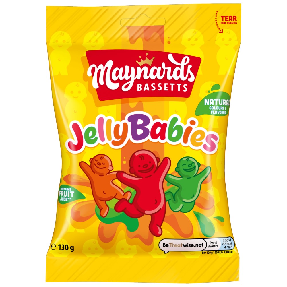 Maynards Bassetts Jelly Babies 130g