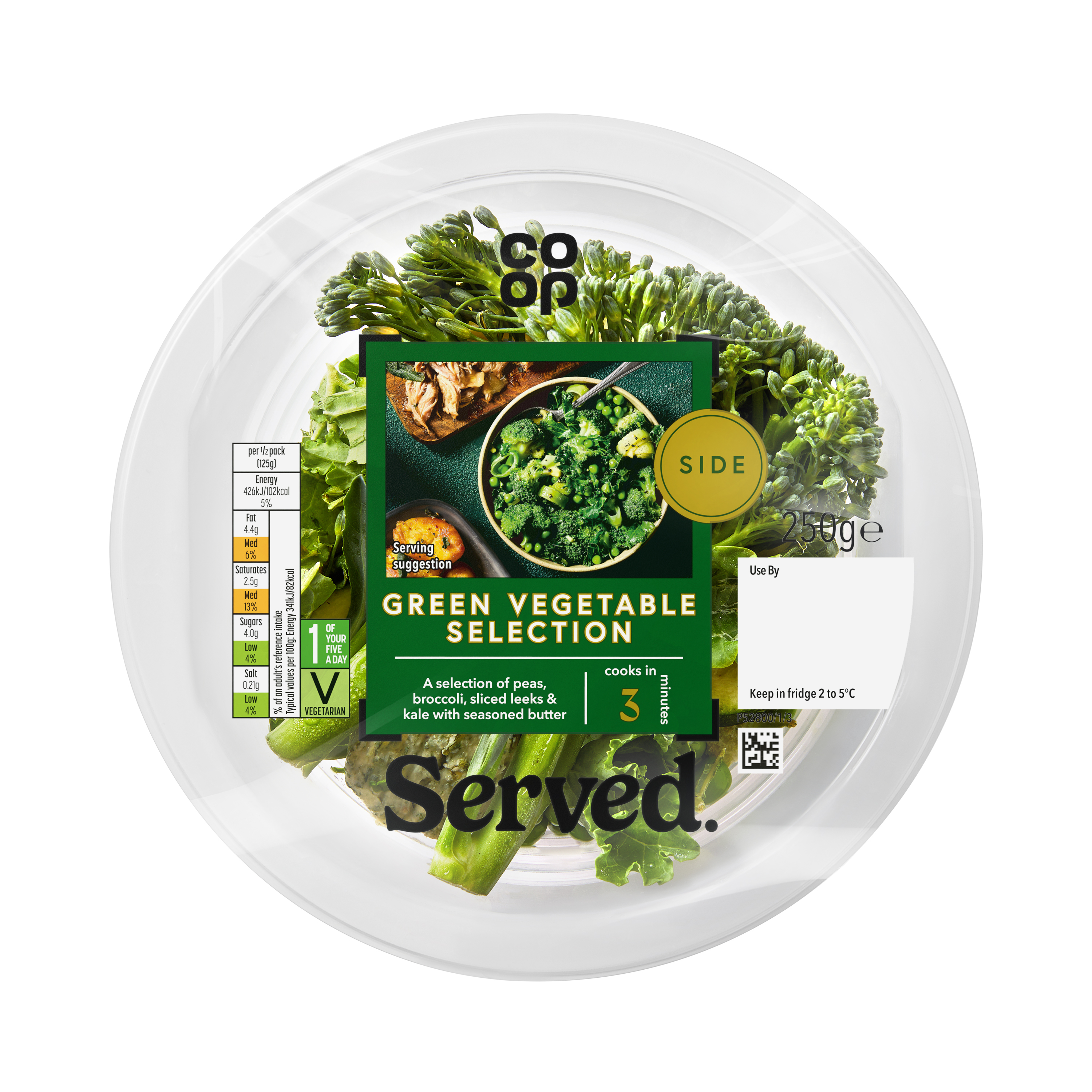 Co-op Green Vegetable Medley 250G