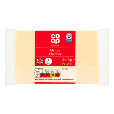 Co-op British Mature Cheddar 350g