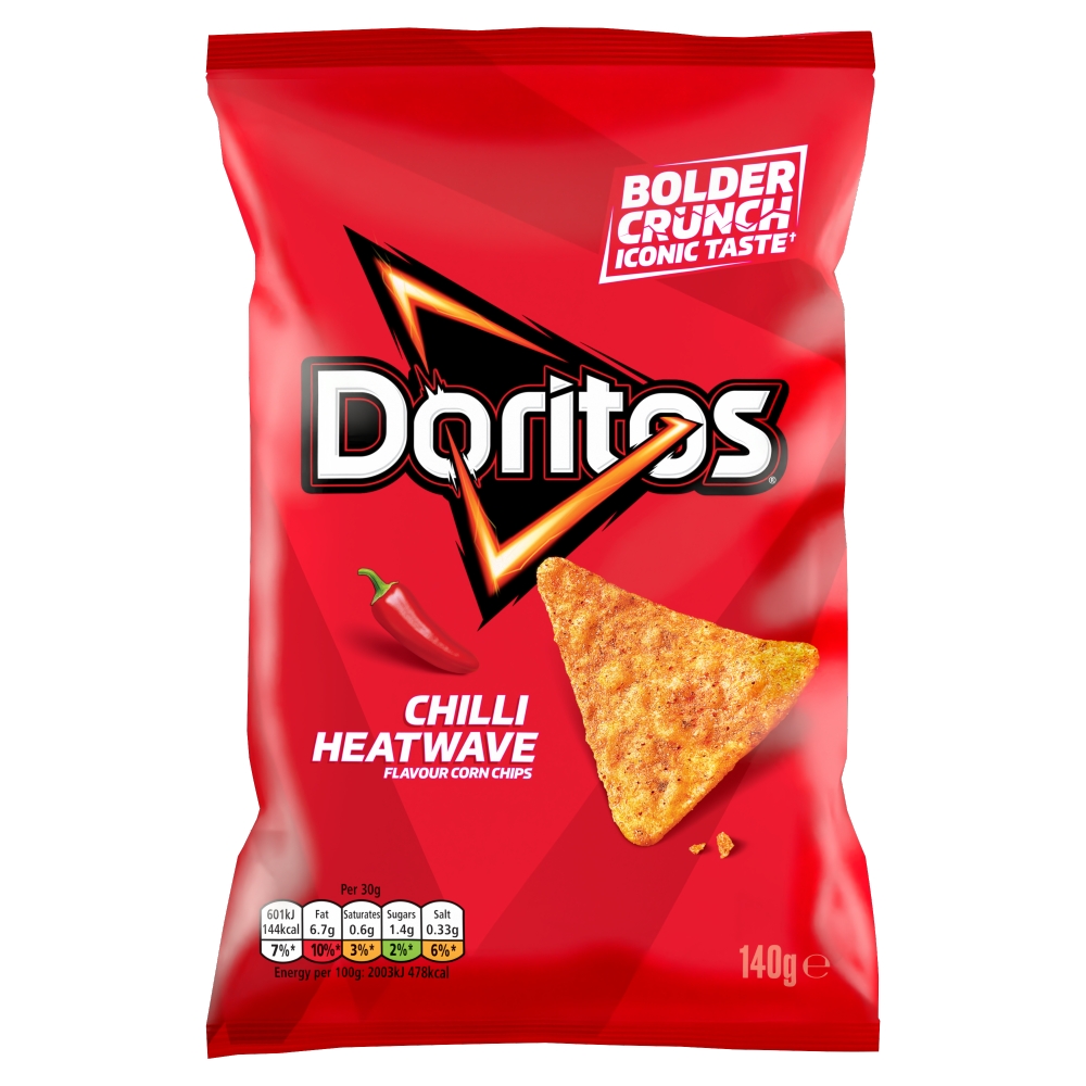 Doritos Chilli Heatwave Tortilla Chips 140g 