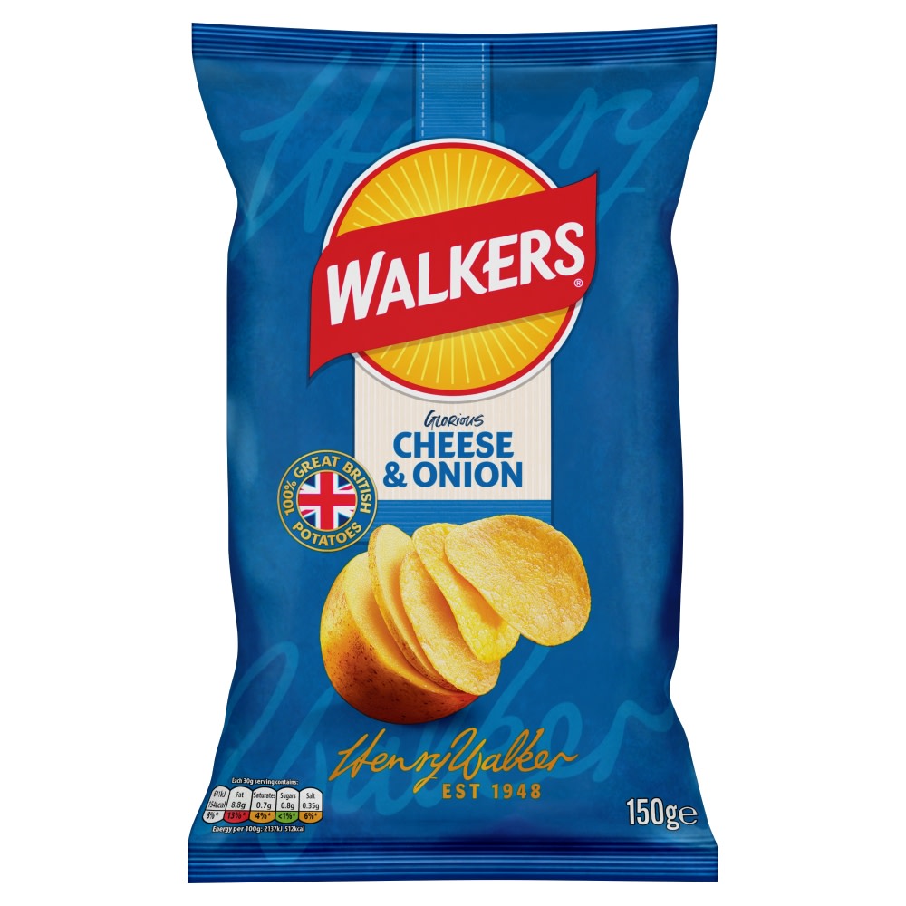 Walkers Cheese & Onion Sharing Crisps