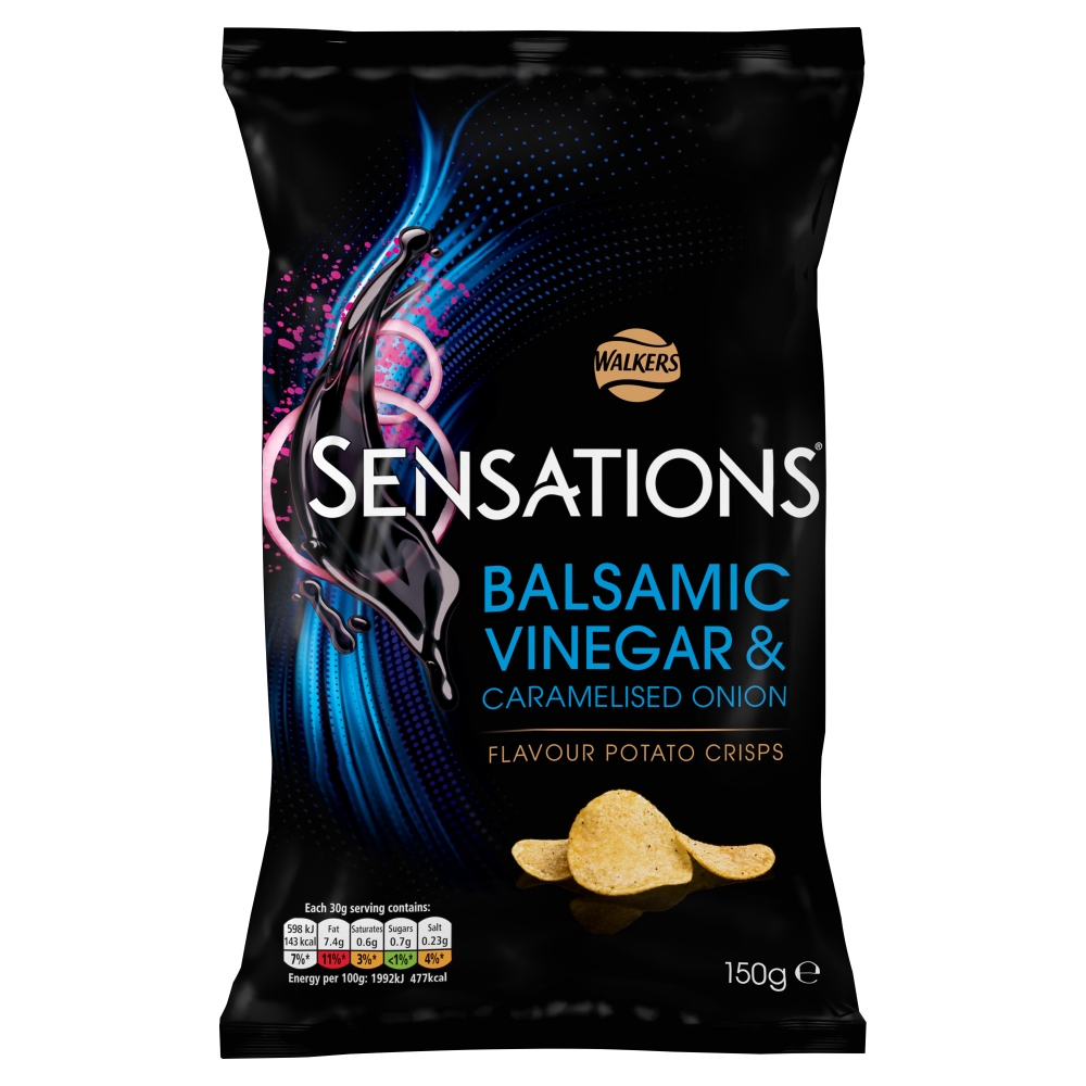 Walkers Sensations Balsamic Vinegar & Caramelised Onion 150g