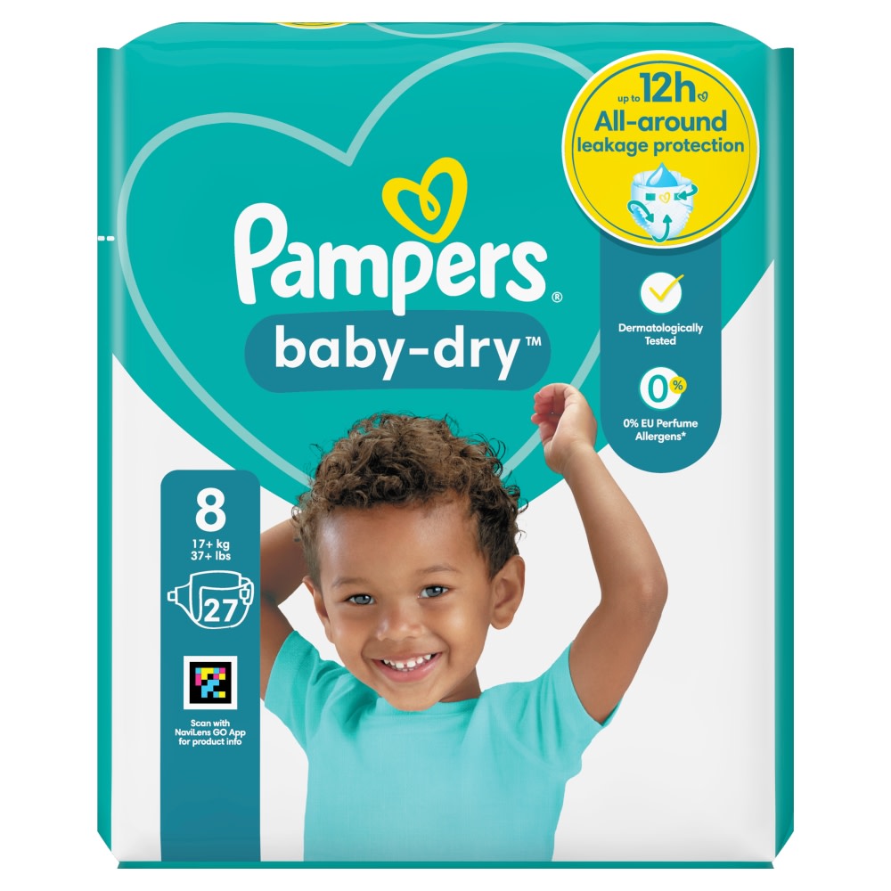 Pampers Baby Dry Size Essential Nappies 27pk