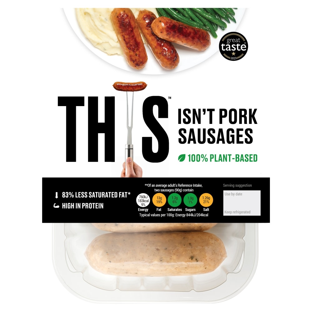 THIS Isn't Pork Plant-Based Caramelised Onion Sausages 270G