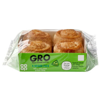 GRO 4 Vegan Mini Pies 200g