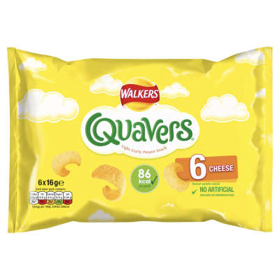Walkers Quavers Cheese Multipack 6x16g