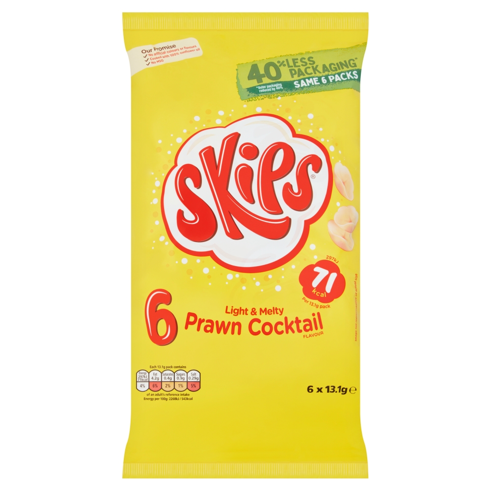 Skips Prawn Cocktail 6 Pack