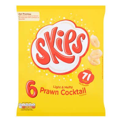 Skips Prawn Cocktail 6 Pack