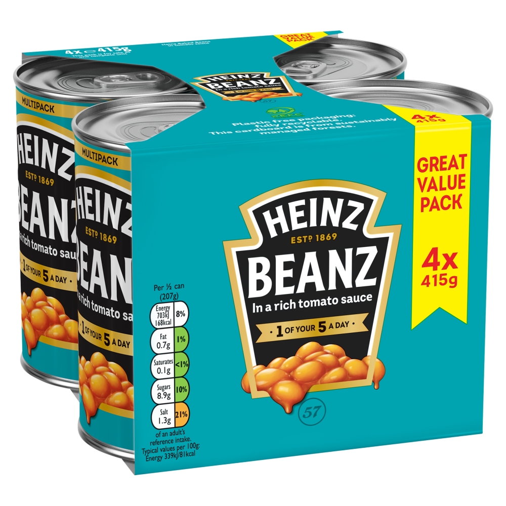 Heinz Baked Beanz 4x415g