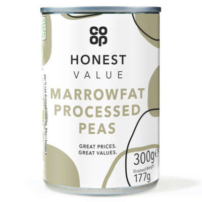 Co-op Honest Value Marrowfat Processed Peas 300g