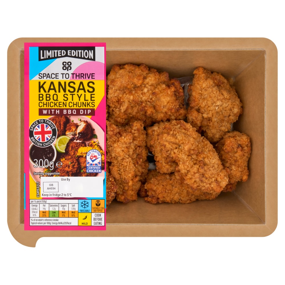 Co-op Kansas Chicken Chunks 300g