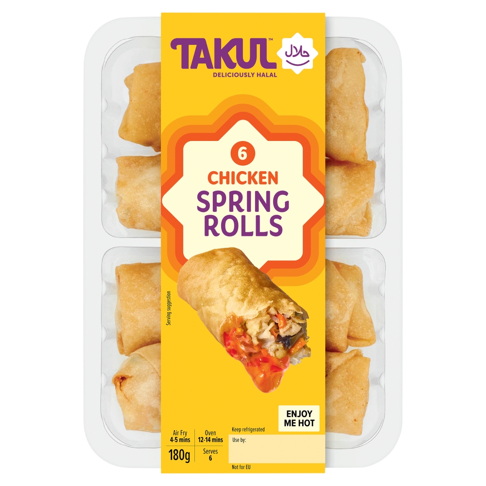Takul Deliciously Halal 4 Chicken Spring Rolls 180g