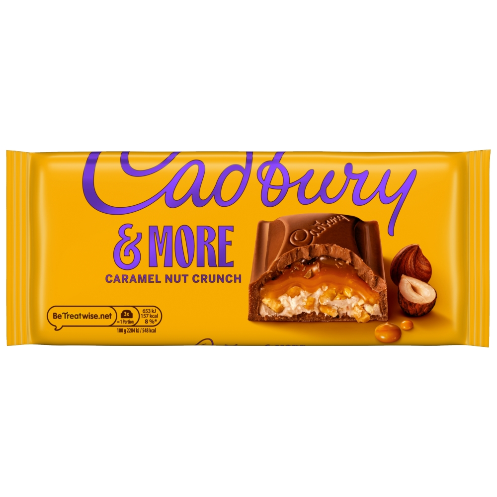 Cadbury Dairy Milk & More Caramel Nut Crunch 200g