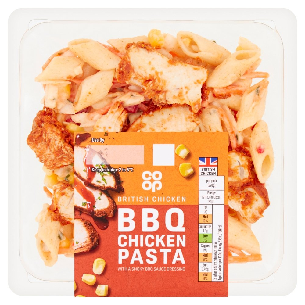 Coop Bbq Chicken & Coleslaw Pasta Salad 280g Coop