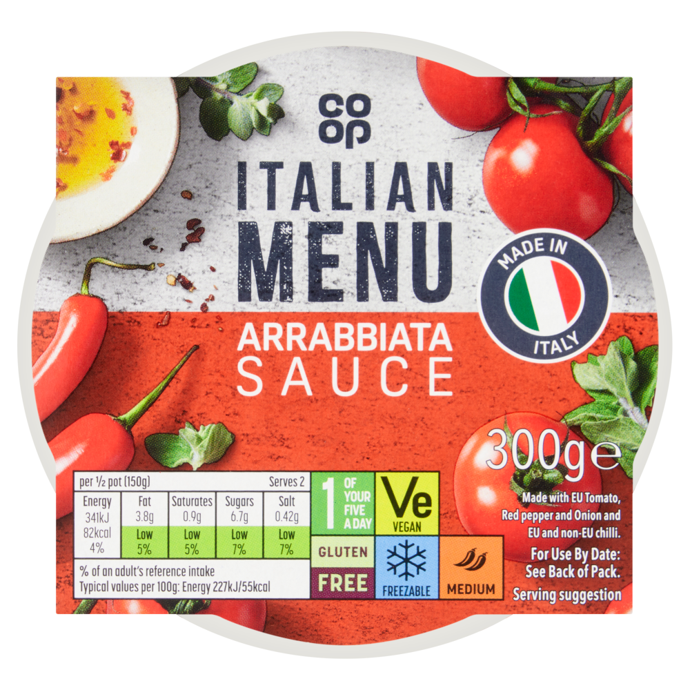 Co-op Fresh Arrabbiata Pasta Sauce 300g