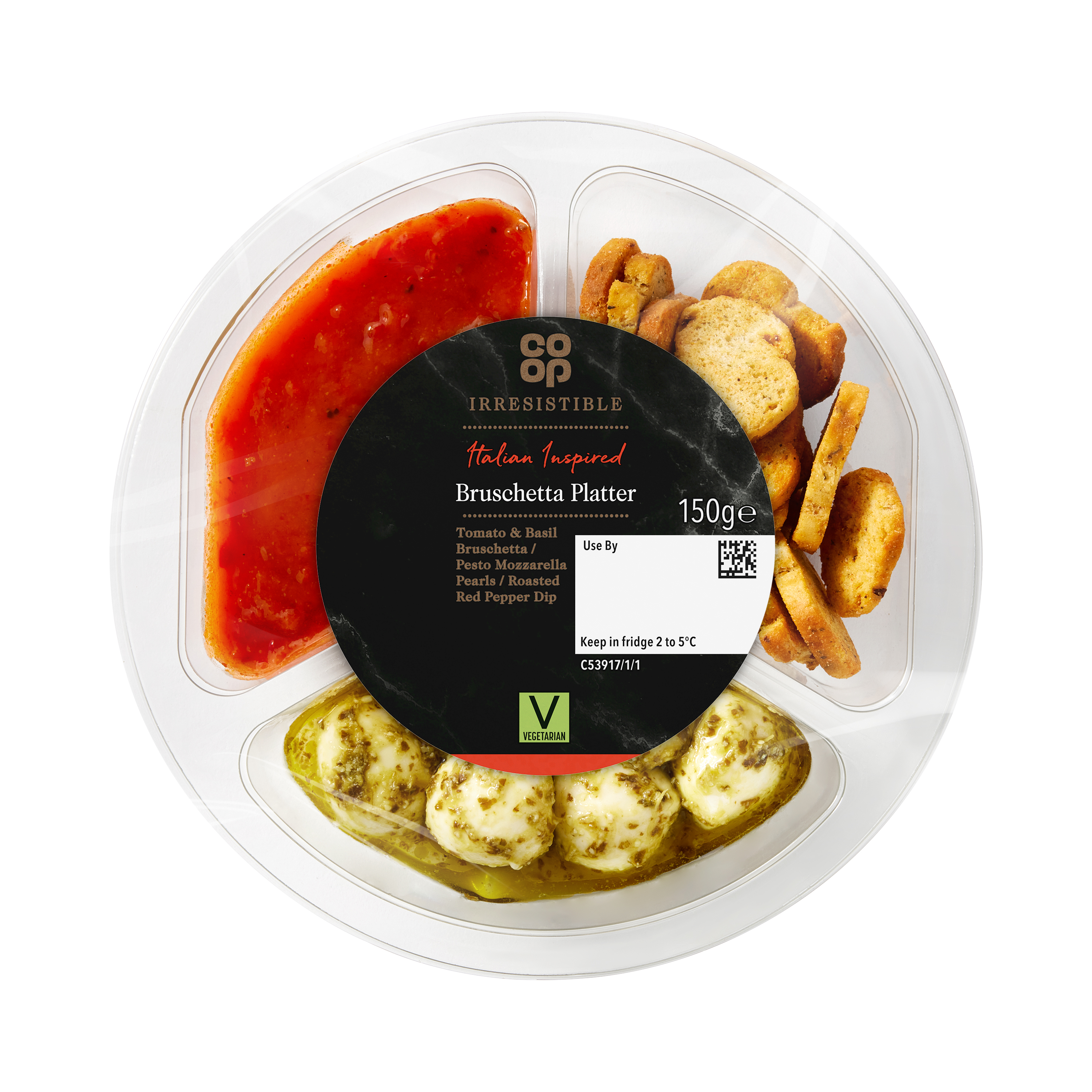 Co-op Irresistible Bruschetta platter 150g
