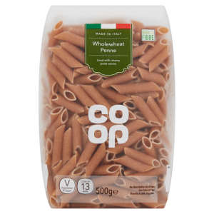 Co-op Wholewheat Penne Pasta Quills 500g
