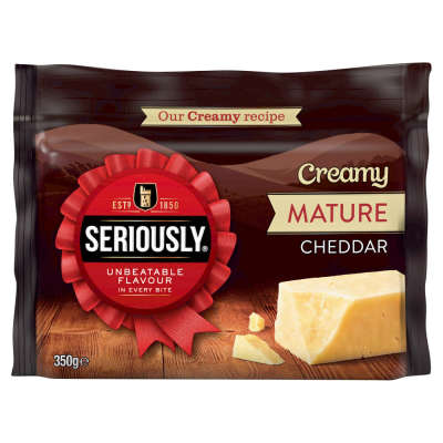 Seriously Strong Extra Mature White Cheddar 350g