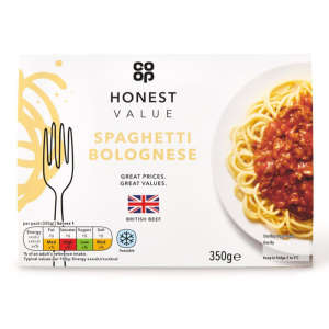 Co-op Honest Value Spaghetti Bolognese 350g