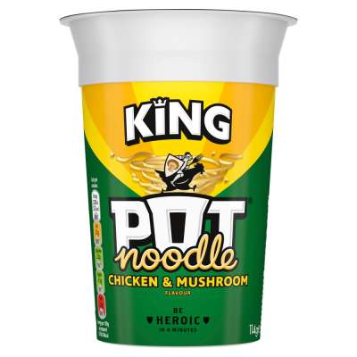 King Pot Noodle Chicken and Mushroom 114g