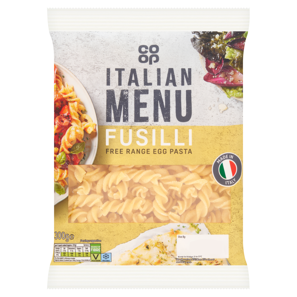 Co-op Fresh Fusilli 300g