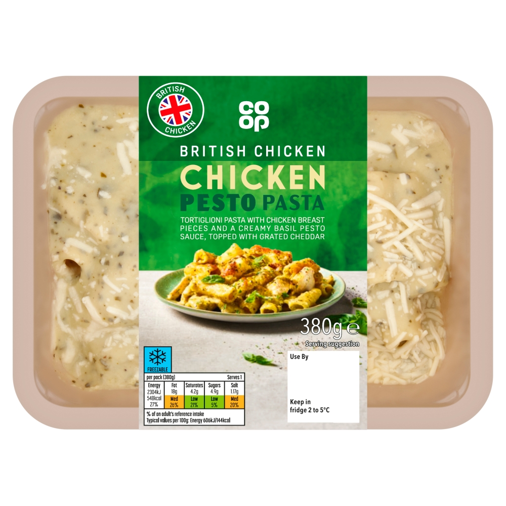 Co-op Chicken & Pesto Pasta 380G