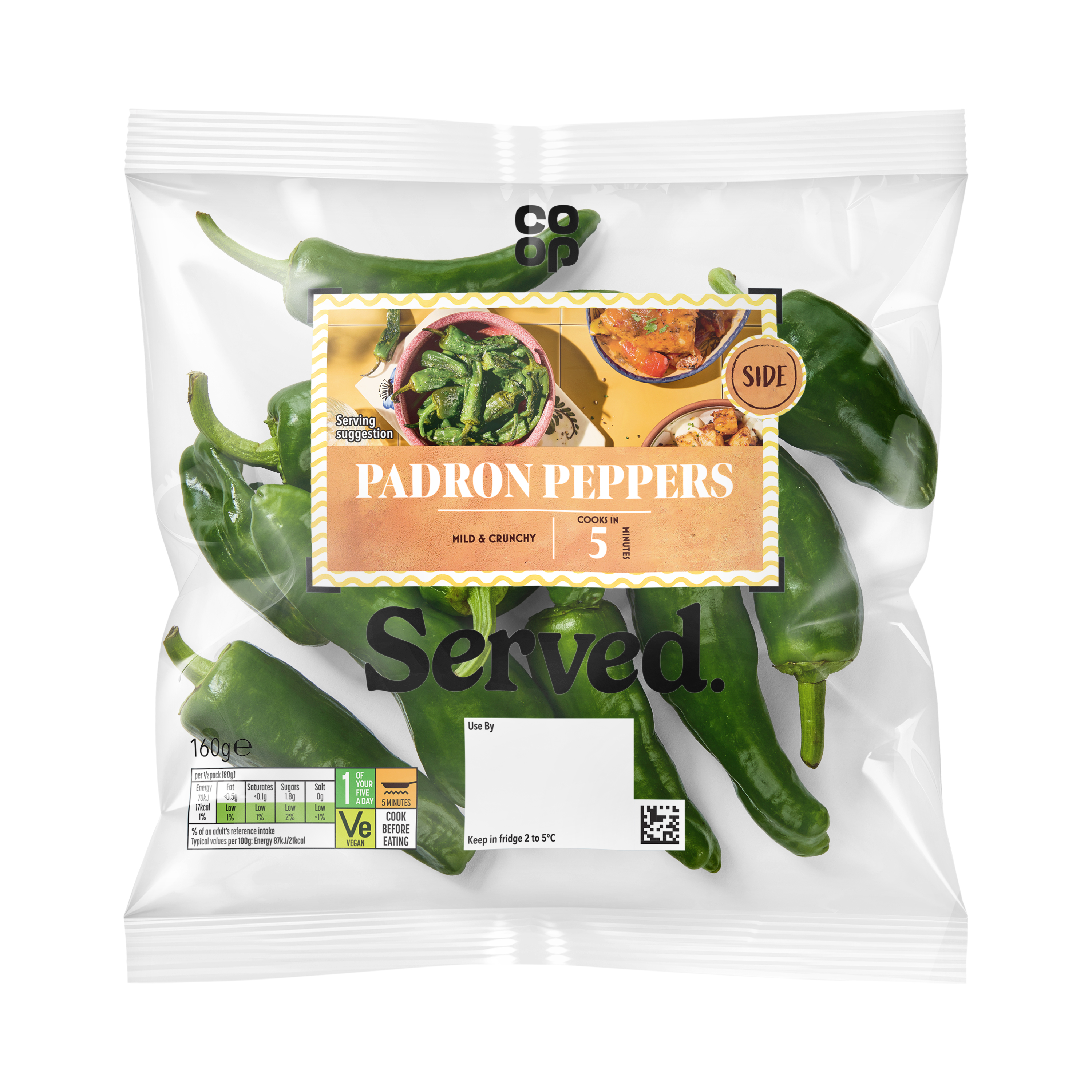 Co-op Padron Peppers 160g