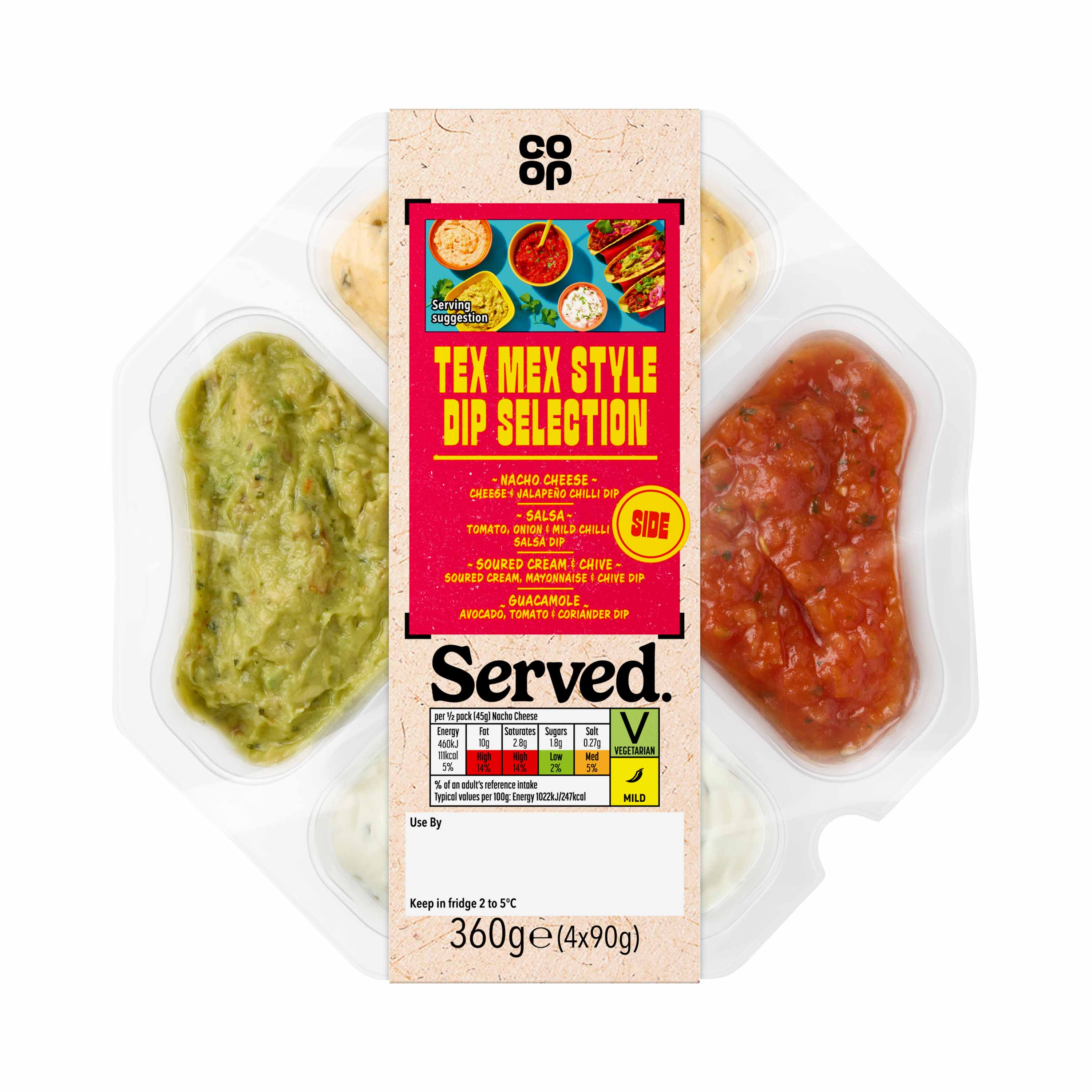 Co-op Tex Mex Multipack 360g