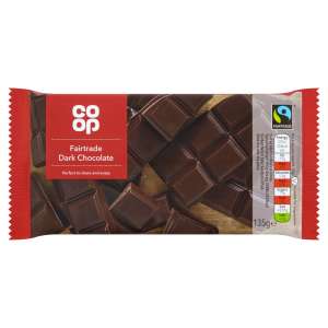 Co-op Fairtrade Dark Chocolate 135g