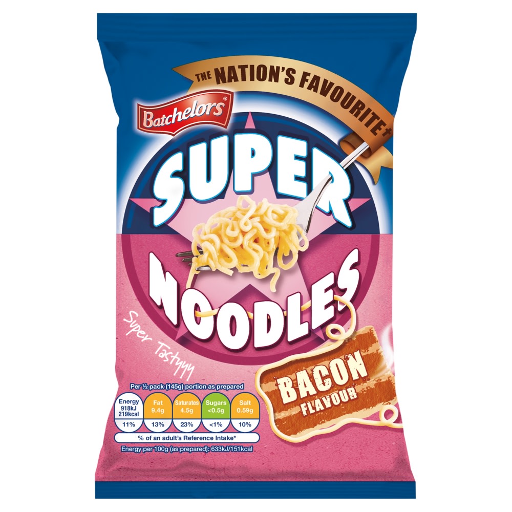 Batchelors Super Noodles, Bacon 90g