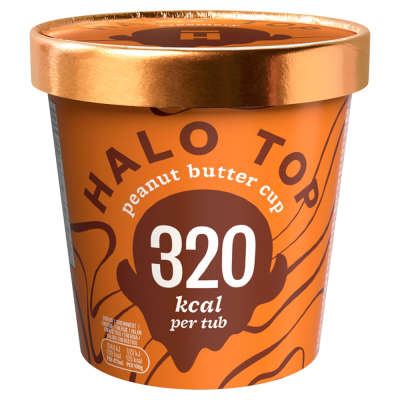 Halo Top Peanut Butter Cup Low Calorie Ice Cream 473ml