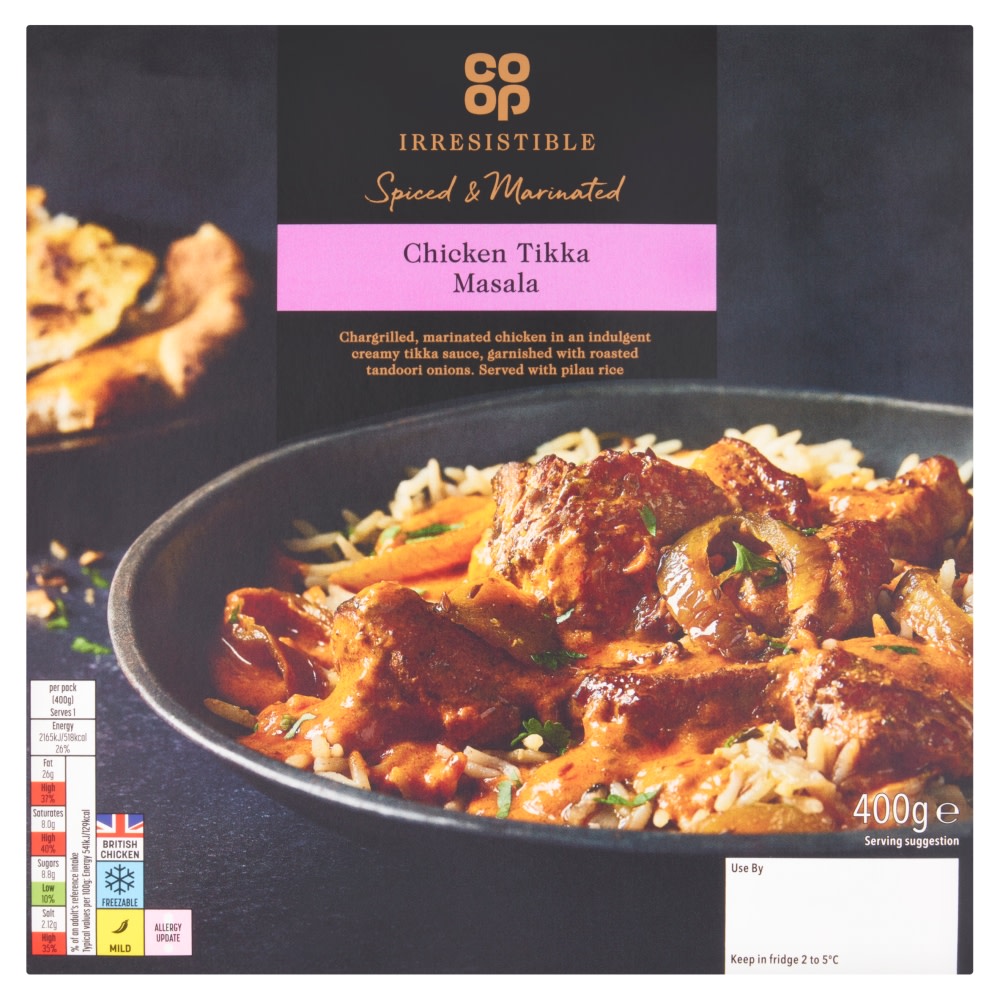 Co-op Irresistible Tikka & Rice 400g