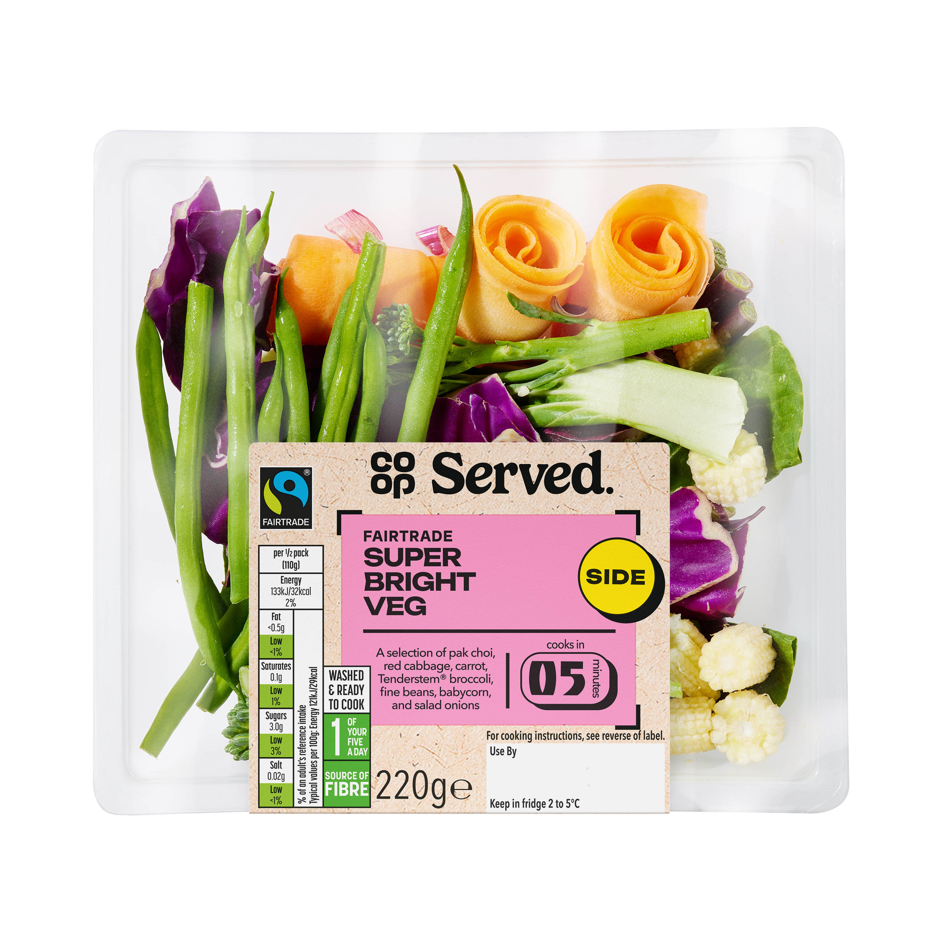 Co-op Super Bright Stir Fry Tray 220g