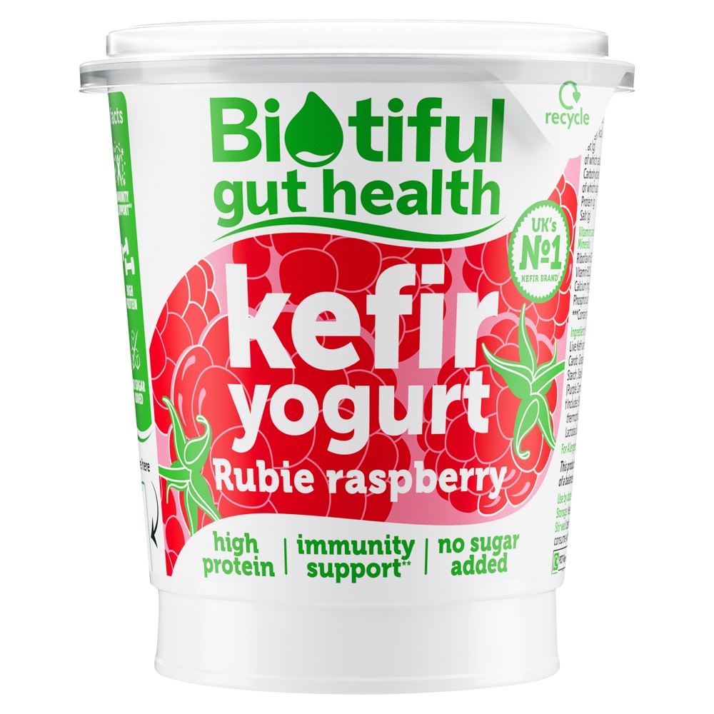 Biotiful Gut Health Kefir Yogurt Raspberry 350g