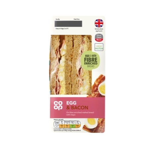 Coop Egg & Bacon Sandwich Coop