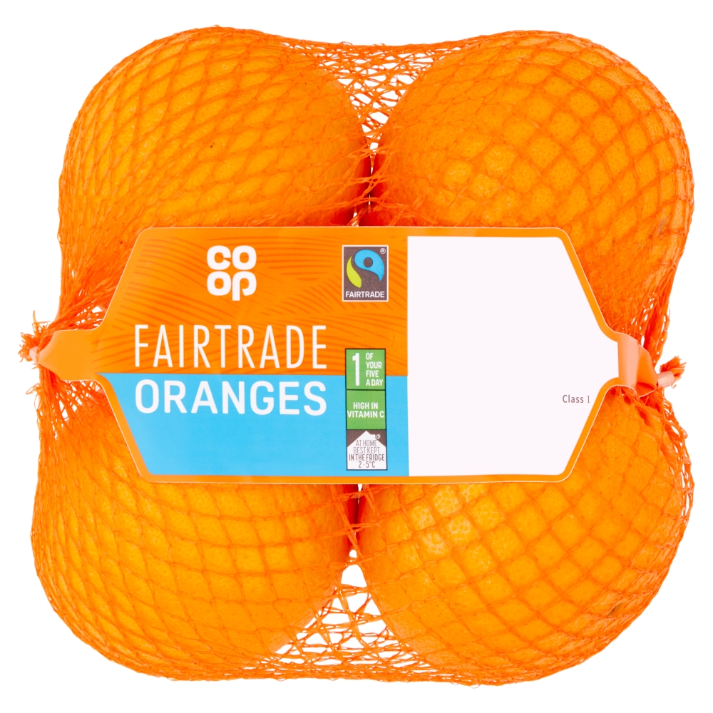 Coop Fairtrade Oranges 4pk Coop