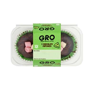 GRO Vegan Chocolate Cupcakes 2s