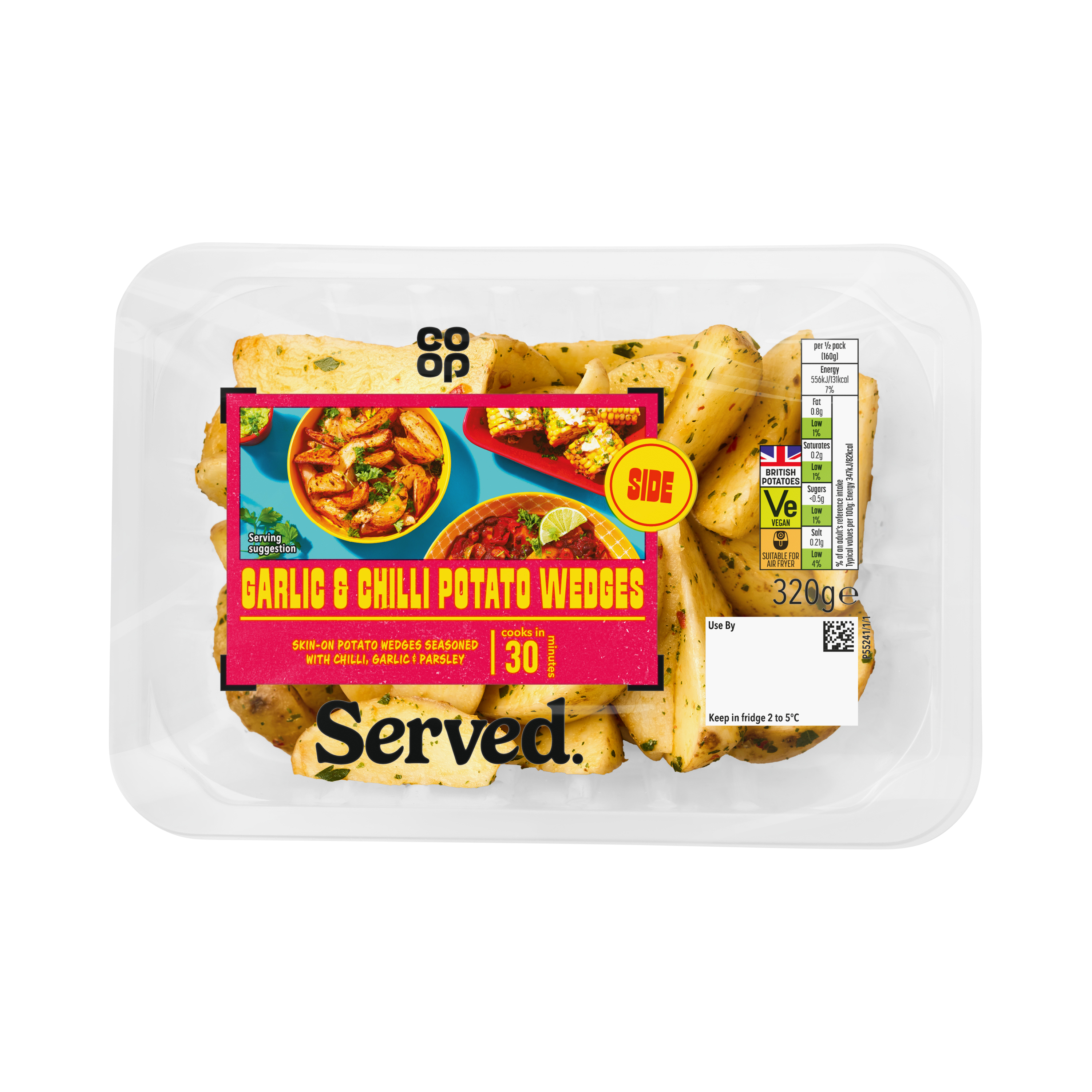 Co-op Spicy Wedges 320g
