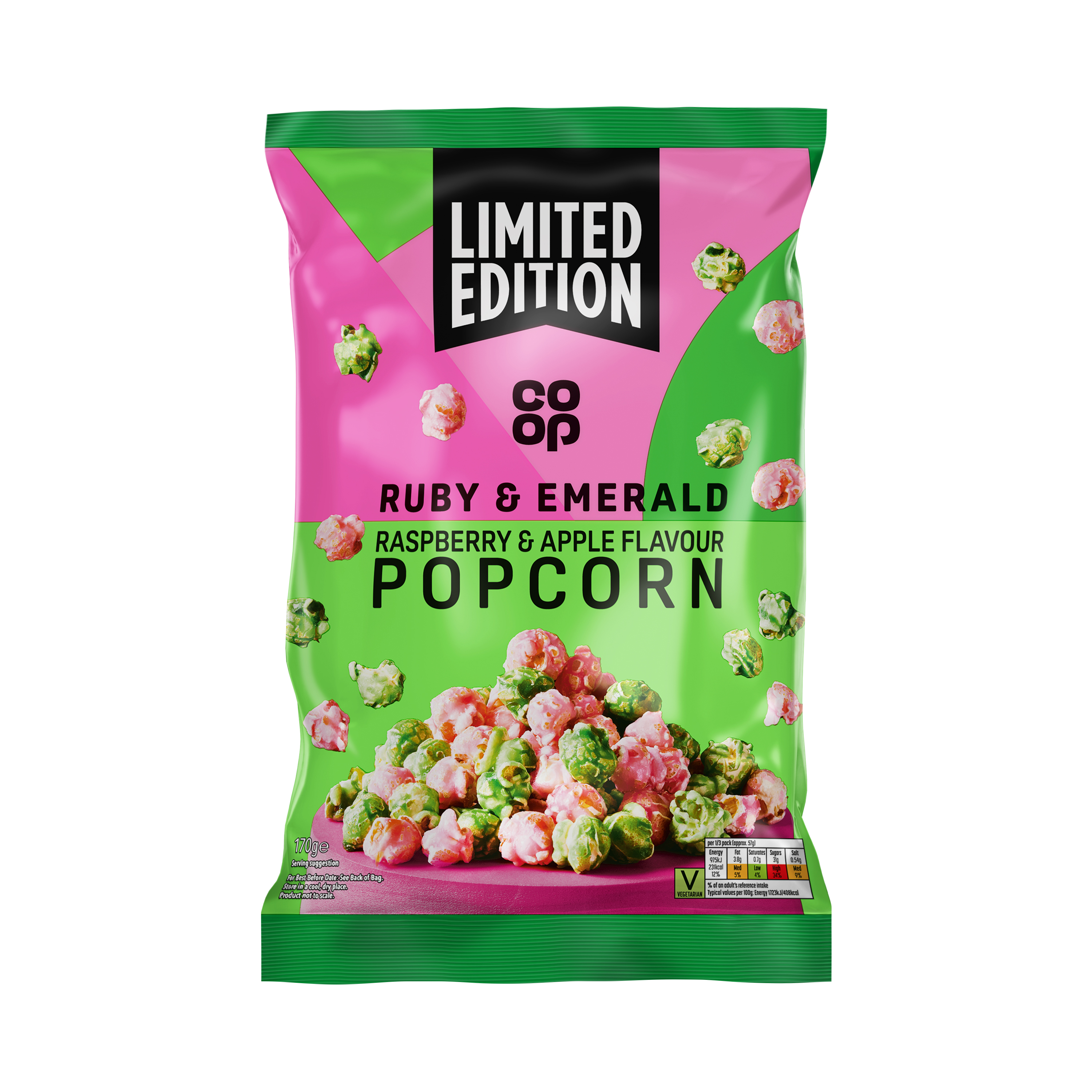 *NEW* Co-op Ruby Raspberry & Emerald Apple Popcorn 170g