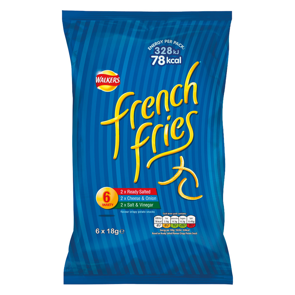 Walkers Variety French Fries 6x18g Coop
