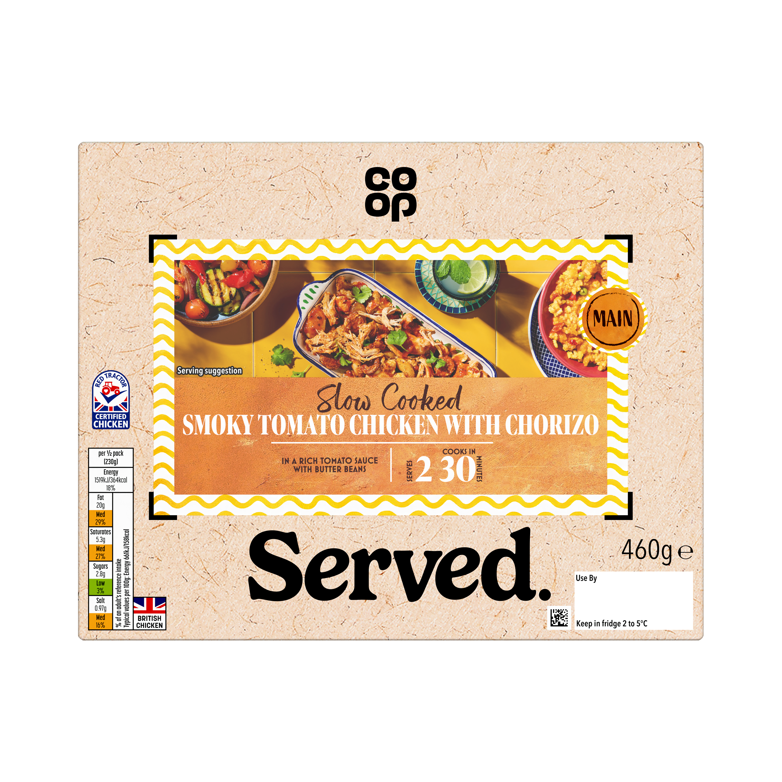 Co-op Smoky Tomato Chicken with Chorizo 460g