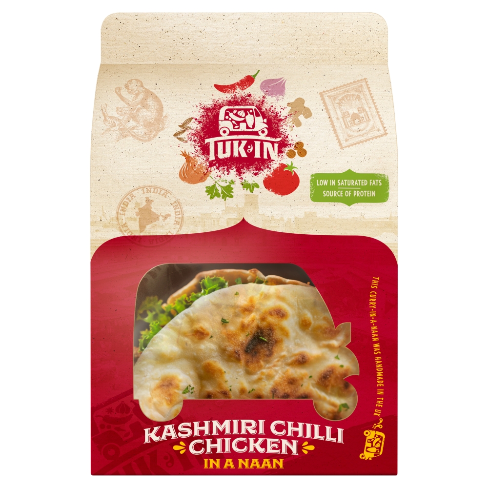 Tuk In Foods Kashmiri Chilli Chicken in a Naan