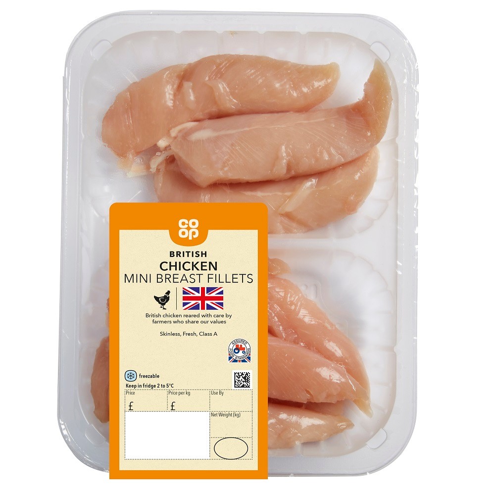 Co Op British Chicken Mini Breast Fillets 385g Co Op