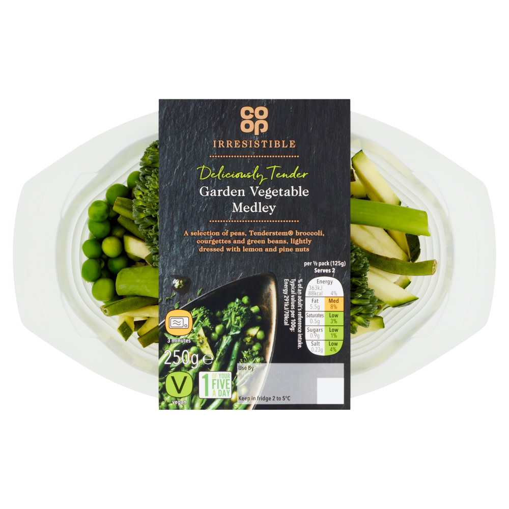 Coop Irresistible Deliciously Tender Garden Vegetable Medley 250g Coop