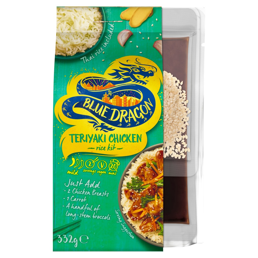 Blue Dragon 3 Step Authentic Teriyaki Chicken Meal Kit 332g